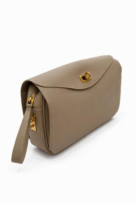 ITALY K сумка заклепка - бежевый