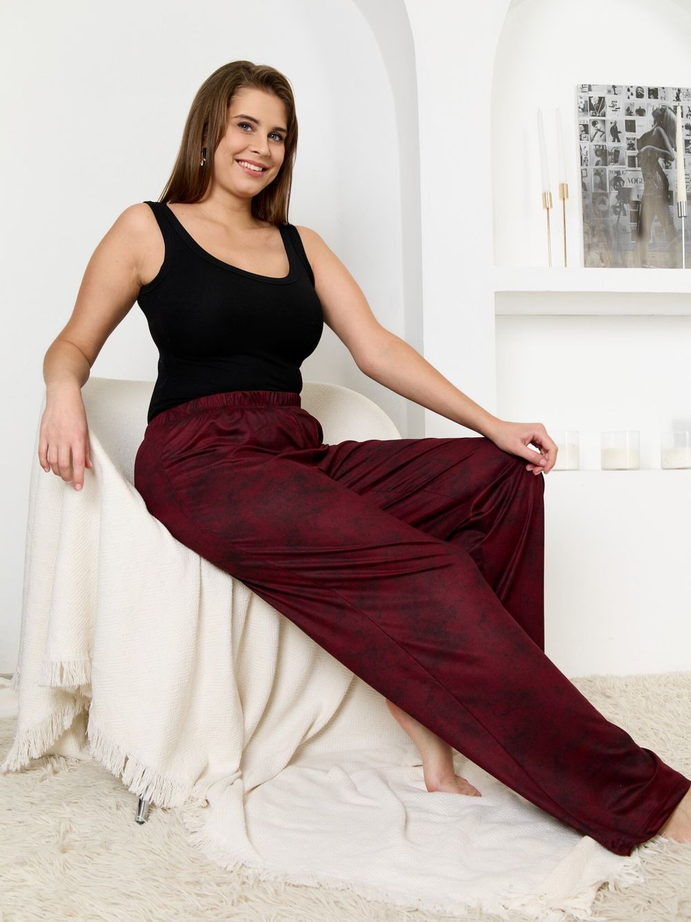 Брюки Ная Виотекс БОРДОВЫЙ