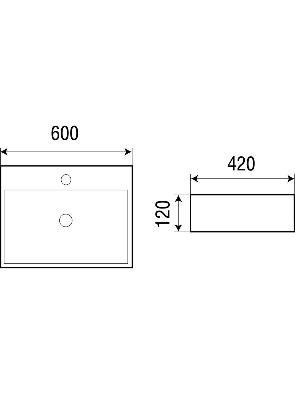 Раковина накладная (матовая голубая) WeltWasser WW  ELBACH 2173 MBL 600х420х120