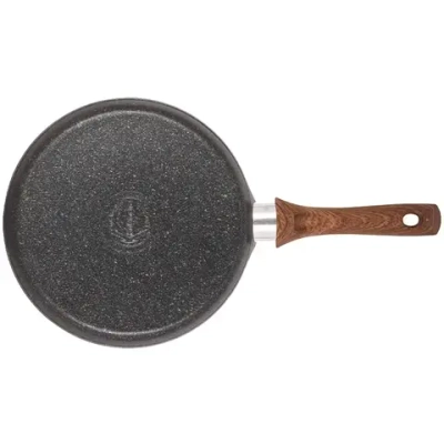 Сковорода блинная 240мм с ручкой, АПлиния «Granit Ultra»( Blue)