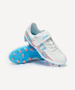 Бутсы футбольные Evofly FG Talant White/blue, детский