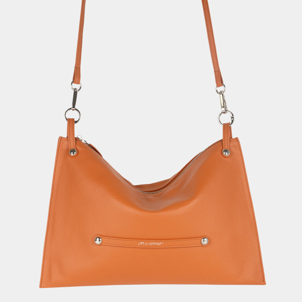 Сумка Tereze из кожи теленка, оранжевого цвета