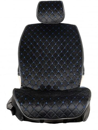 Накидки сидений перед Coolpart MAXIMAL (к-т2шт) - XV10-BLBLU - черн/ шов синий A