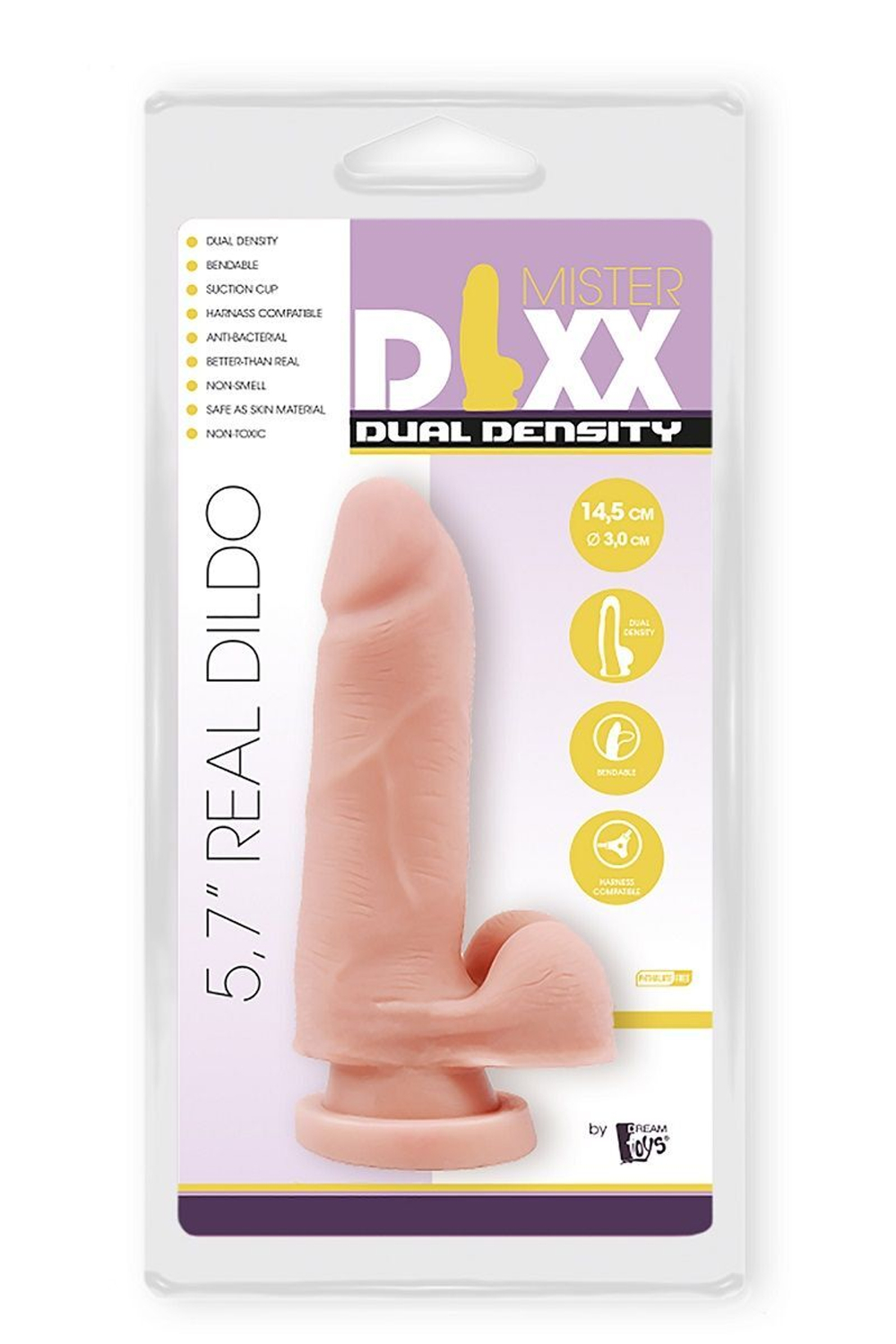 Фаллоимитатор Dream Toys Mr Dixx 14,5 см, двойная плотность
