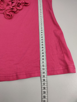 Майка с рюшами розовая 50 размер