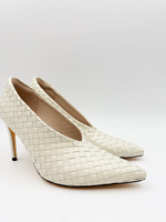 Туфли из плетеной кожи BARBARA MILK