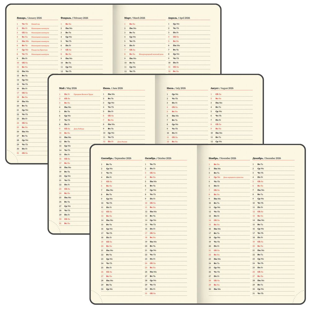 Ежедневник датированный А5 BRAUBERG "Note" (117520) 8