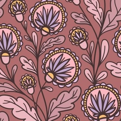 КРУГЛЫЕ ЦВЕТЫ В РОЗОВЫХ ТОНАХ