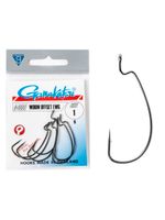 Крючки офсетные Gamakatsu Worm OFFSET EWG HOOKS BLACK размер 1/0 (упк.6шт.)