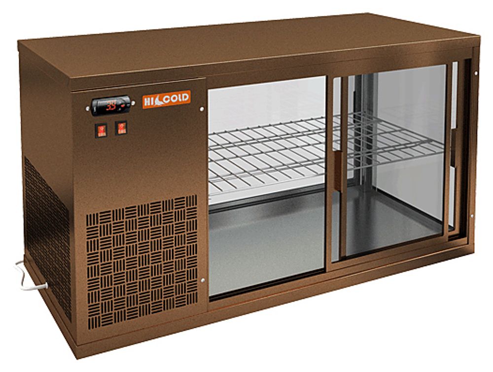 Витрина холодильная HICOLD VRL 900 L Bronze