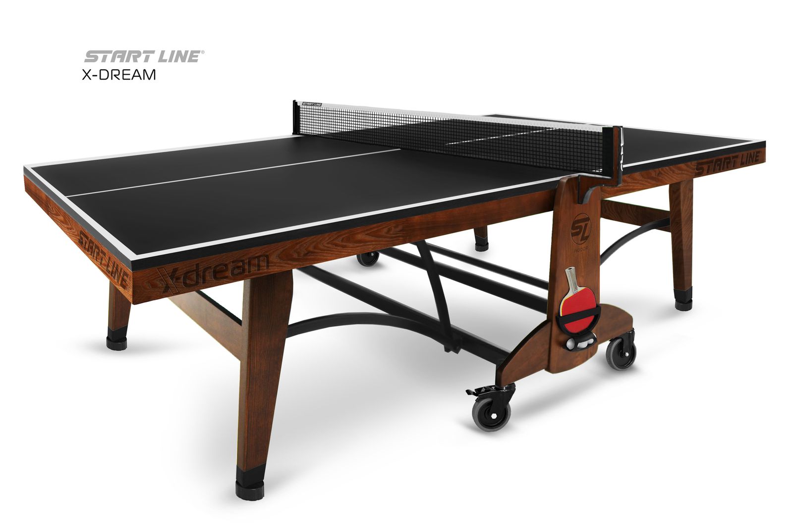 Стол теннисный X-dream Start Line (Дуб натуральный(natur-wood), ЛДСП Графит) фото №16