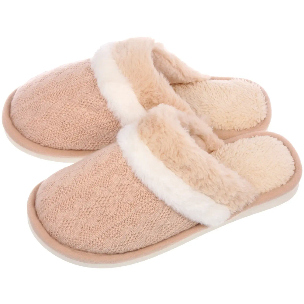 Тапочки женские домашние «DAISY», цвет бежевый, р-р 38-39