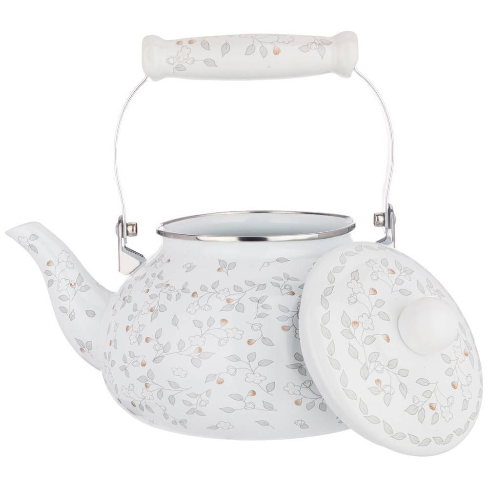 ЧАЙНИК AGNESS ЭМАЛИРОВАННЫЙ, СЕРИЯ "ВИВЬЕН" 2,5 Л