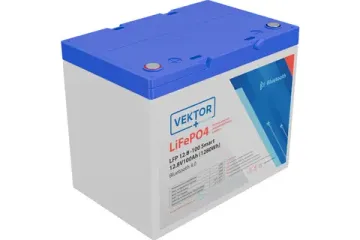 Литиевый аккумулятор VEKTOR BATTERY LFP 12,8-100 Smart BMS 100A (Bluetooth 4.0)