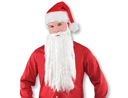 Борода Санта Клауса, 40 см, 1 шт.