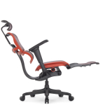 Кресло FALTO Ergohuman Ultra X9 GAMING с подножкой ( чёрный/ КРАСНЫЙ каркас /сетка Equator Red )