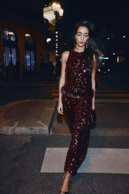 ZARA БРЮКИ BARREL С ПАЙЕТКАМИ, БУРГУНДИ