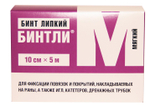 Бинт липкий проницаемый мягкий для фиксации повязок, игл, катетеров Бинтли-М рулон 10см х 5 метров