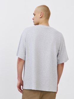 Футболка плотная (серый меланж)