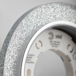 Встраиваемый светильник со светодиодной подсветкой ЭРА DK LD51 CH/SHSL GX53 хром серебро | Встраиваемые LED светильники