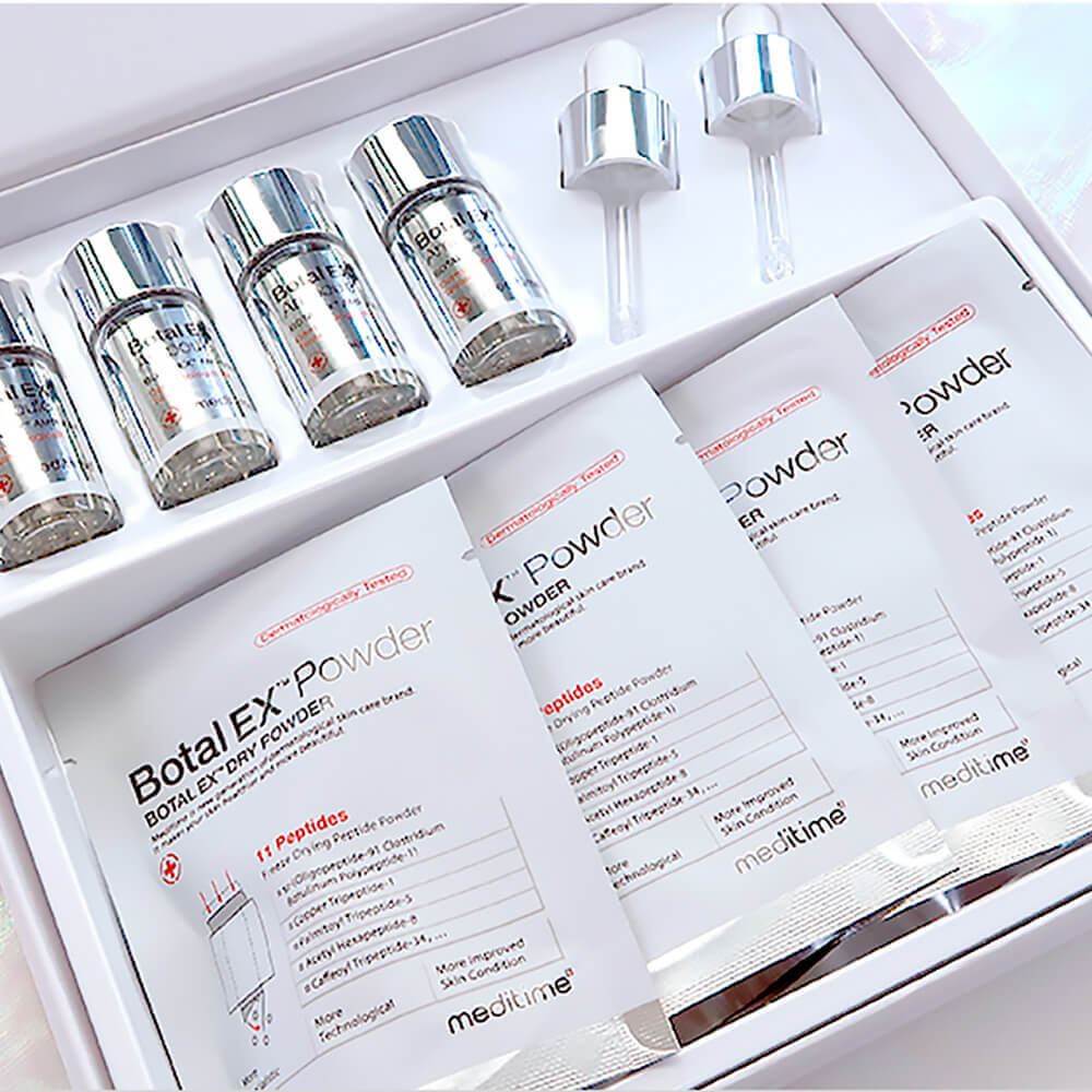 Meditime Антивозрастной набор с пептидами и коллагеном для упругости кожи  Botal EX Ampoule Kit