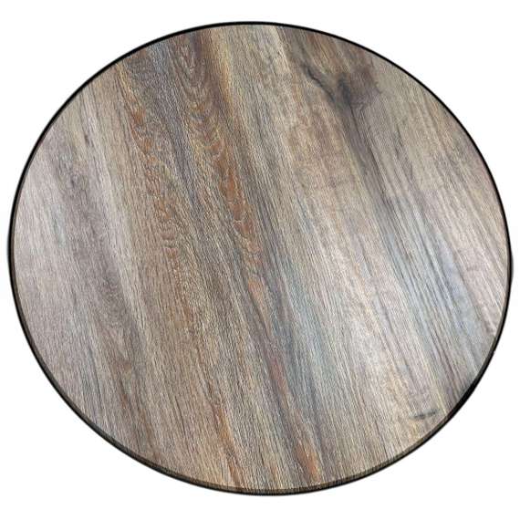 Стол журнальный МеталлАрт М011 коричневый дуб/черный большой