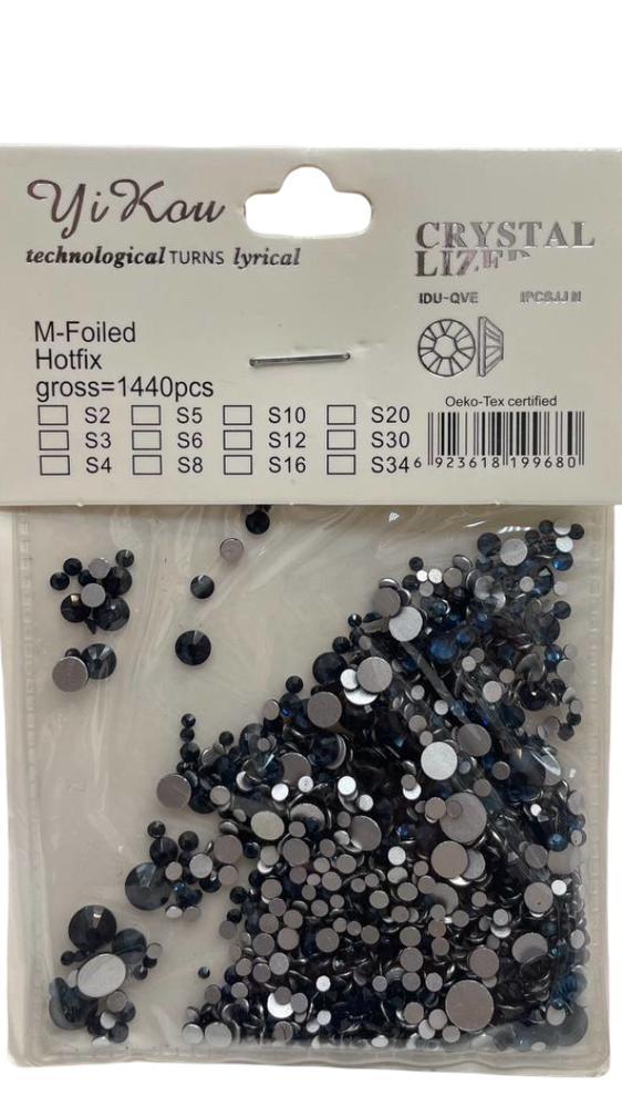 Набор страз разного размера №7