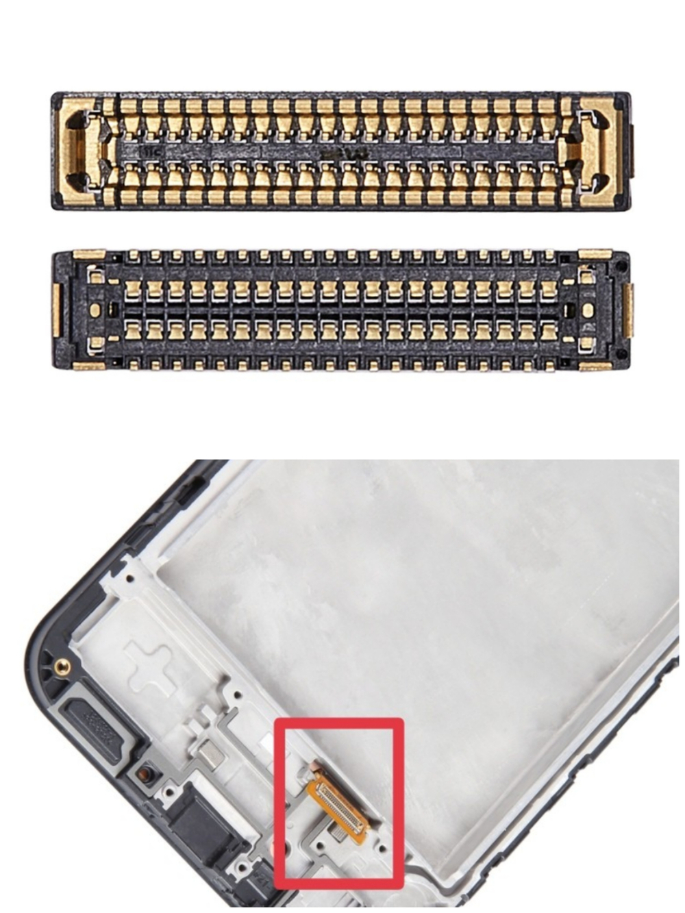 Samsung Galaxy A24 (SM-A245F) - FPC коннектор дисплея (на шлейфе)