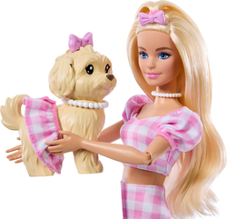Кукла Barbie Twinning Looks Doll with Pet с собачкой
