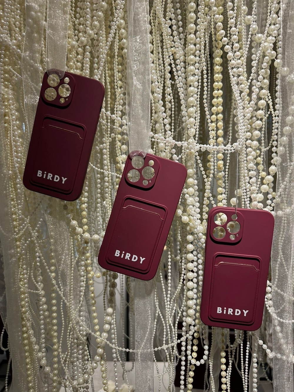 Чехол для телефона BIRDY | iPhone бордовый
