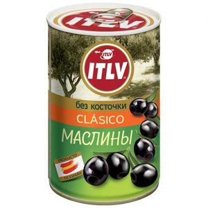 ОЛИВКИ ITLV ЧЕРНЫЕ БЕЗ КОСТОЧЕК 370МЛ