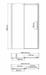 Душевая дверь WasserKRAFT Alme 15R05 120