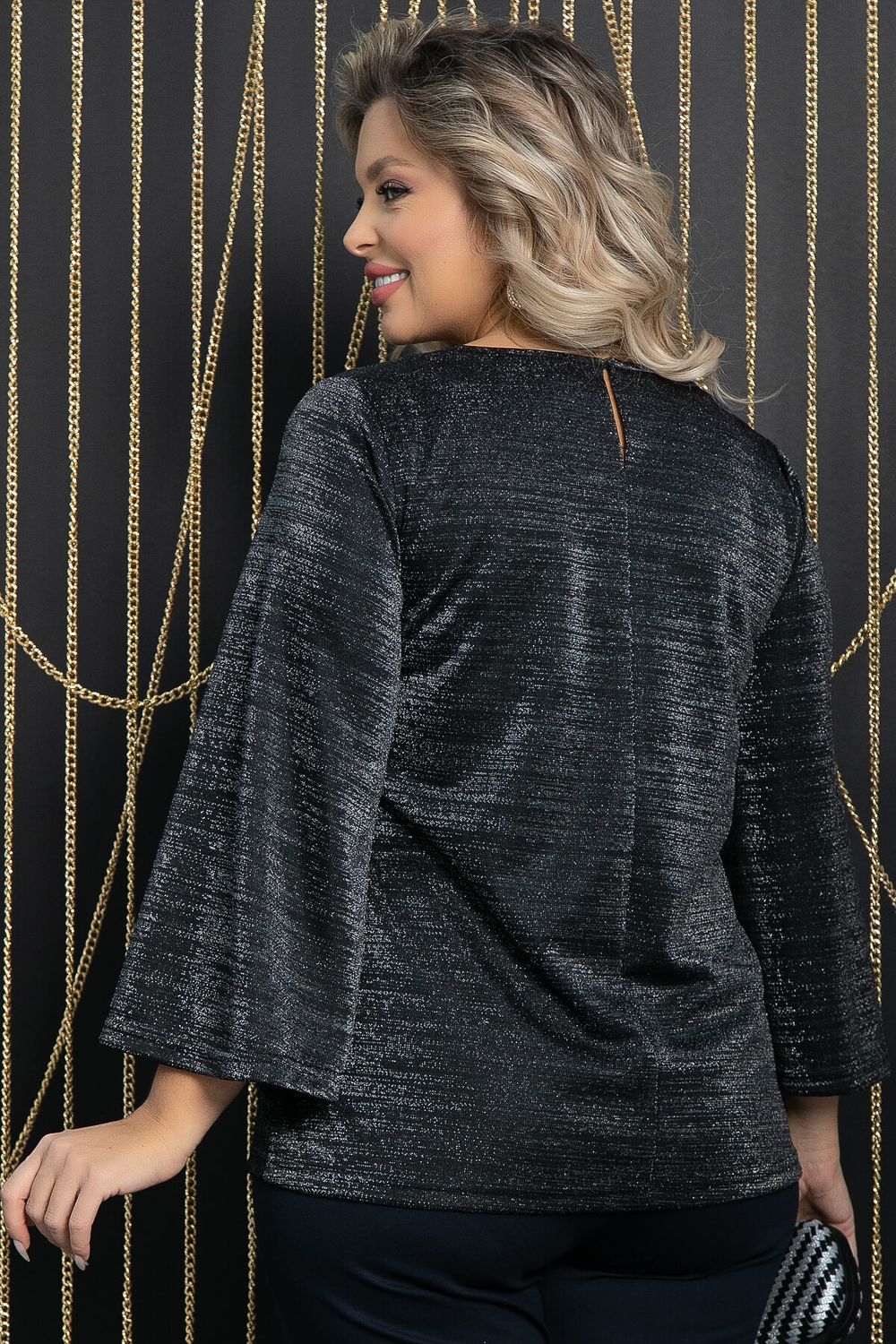 Блуза Лунная ночь (черная) Б11802 LT Collection