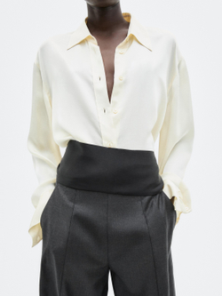 Massimo Dutti Брюки Balloon Fit - Limited Edition, шоколадный