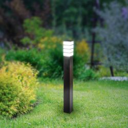 Садово-парковый светильник ЭРА ИНОКС-8410 напольный черный IP54 Е27 max60Вт | Садово-парковые светильники