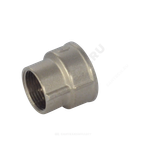 Муфта латунь никель переходная Ду 20х15 (3/4"х1/2") ВР/ВР SantechSystems
