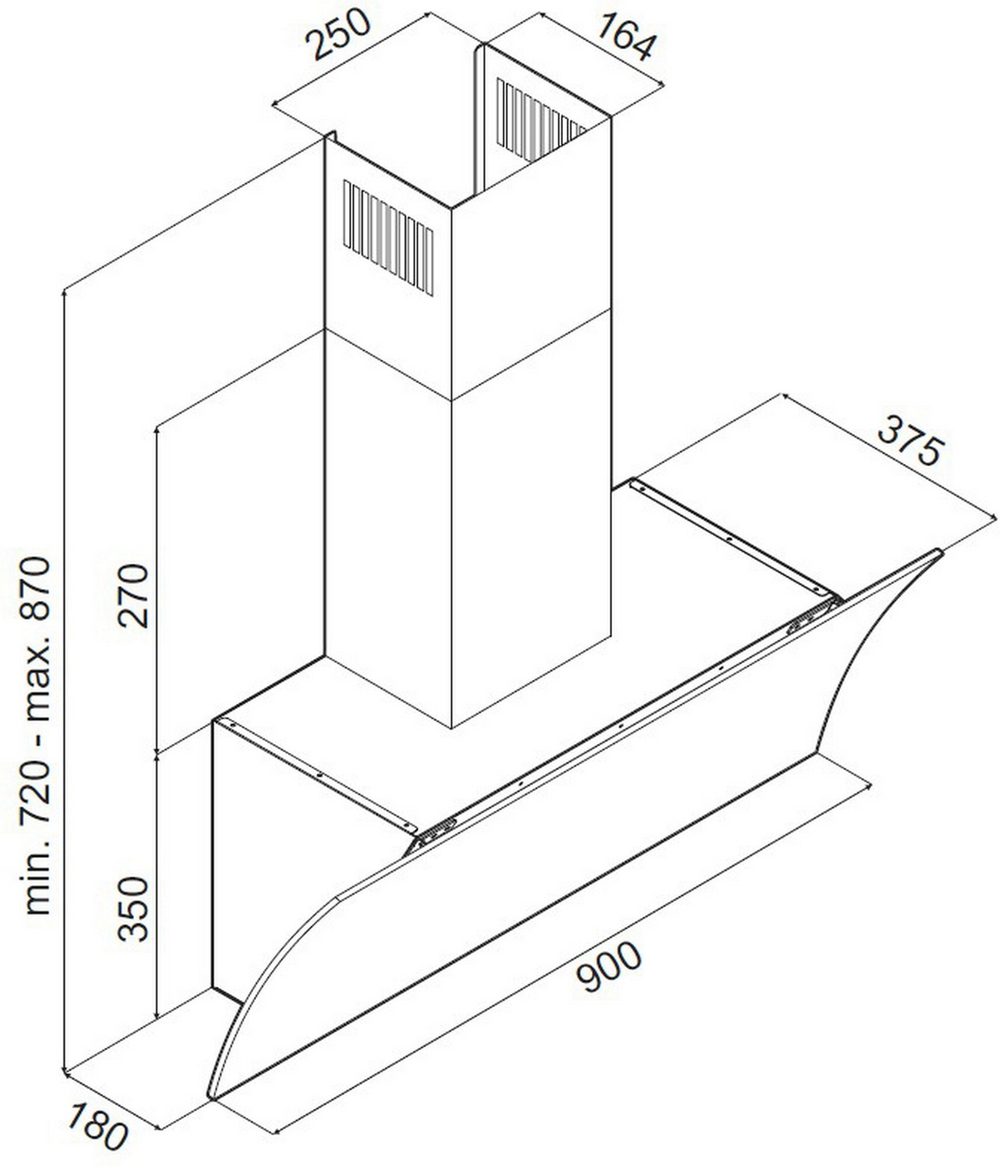 Кухонная вытяжка MAUNFELD Blast 60 черный фото 2