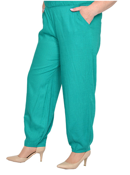 Брюки-бананы со льном Disco, рост 176