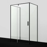 Душевой уголок WasserKRAFT Elbe 74P 74P21 120х90 профиль черный матовый/стекло прозрачное