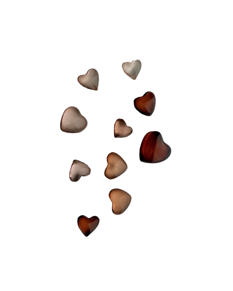 Сердце витражное коричневое Pink House