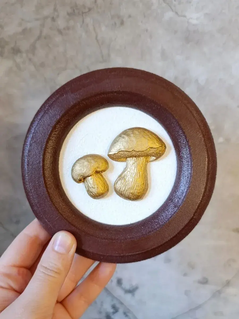 Панно на стену для интерьера грибы набор 3 шт.