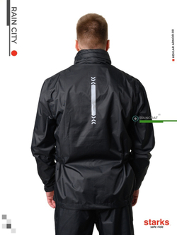 Дождевик Rain City STARKS Чёрный