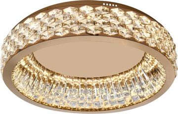 Люстра потолочная LED 70W 3000К-6000К 4040/03/06C золото/прозрачный Rhombus Stilfort