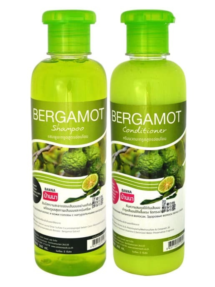 Набор: Шампунь и кондиционер для волос Banna Bergamot Бергамот 2 х 360 мл = 720 мл
