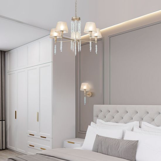 60148/1/ настенный светильник/ матовое золото