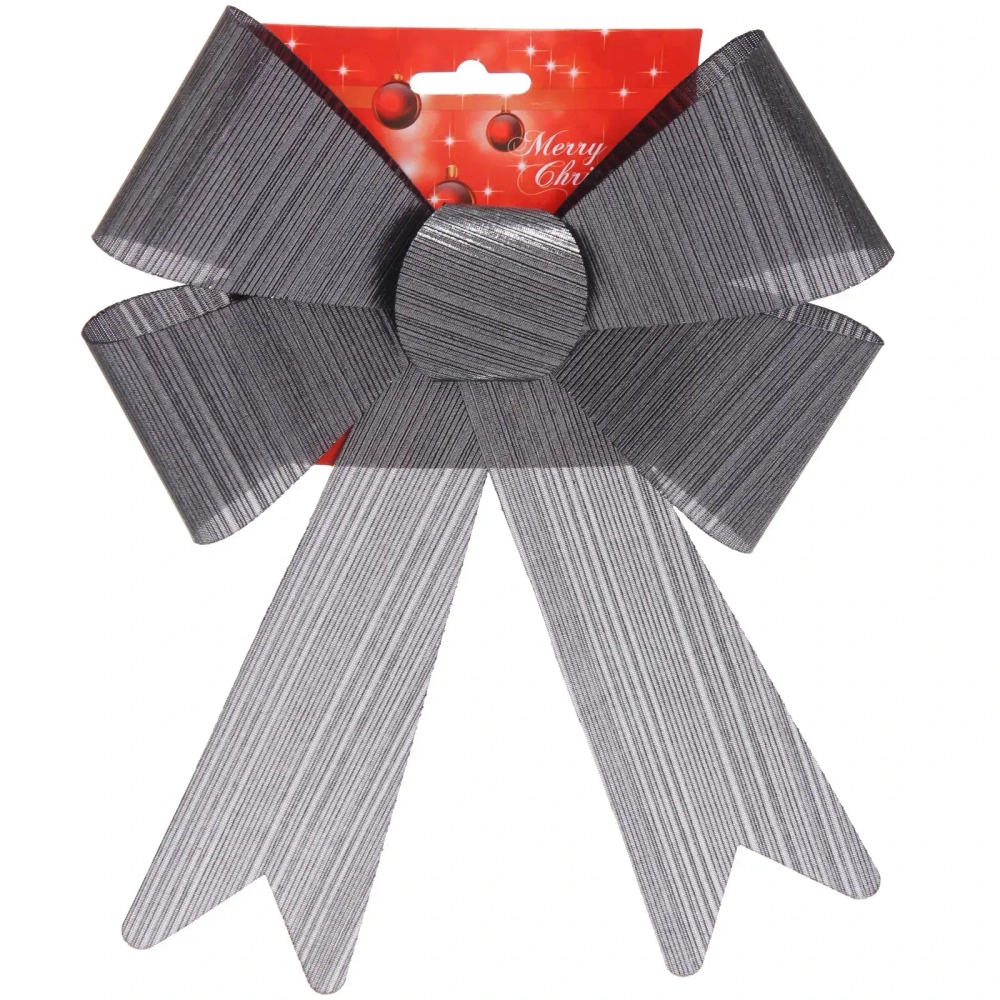 Бант на ёлку «Элегант» 23*29 см, Черная ночь