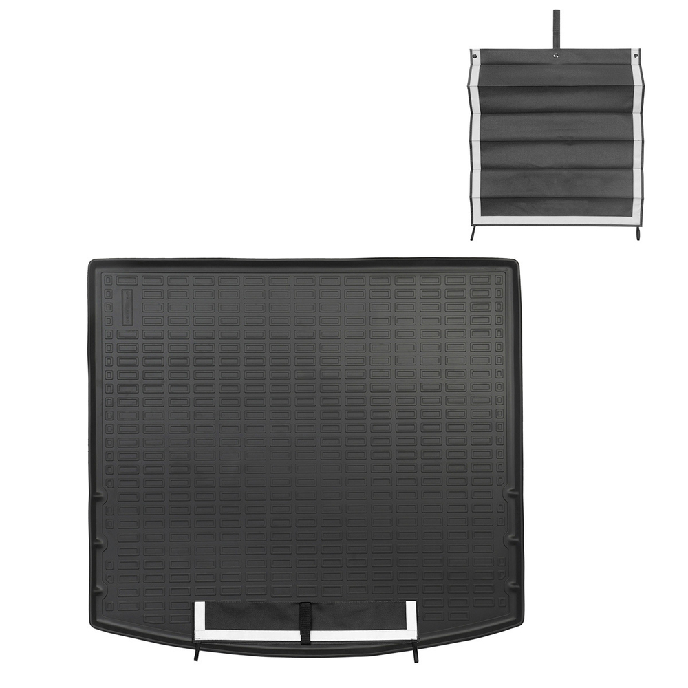 Коврик в багажник Norplast для KGM Torres 2023-, Черный, с фартуком, арт.NPA00-T83-870-2-AP