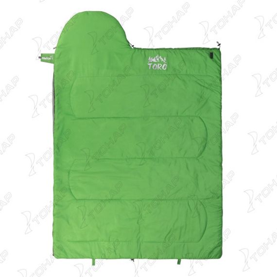 Спальный мешок TORO Wide 300L (220Х90, левый, стратекс, салатовый) (T-HS-SB-TW-300L) Helios