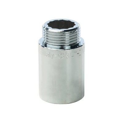 Удлинитель резьбовой STOUT SFT 0002 - 3/4" длина 40 мм (ВР/НР, латунь хромированная)