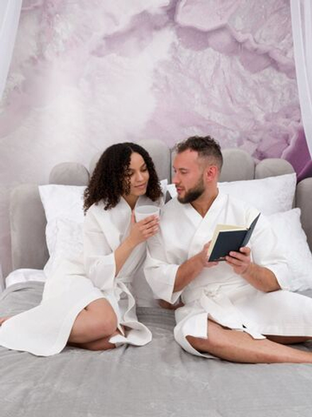 Халат вафельный 48-50 белый